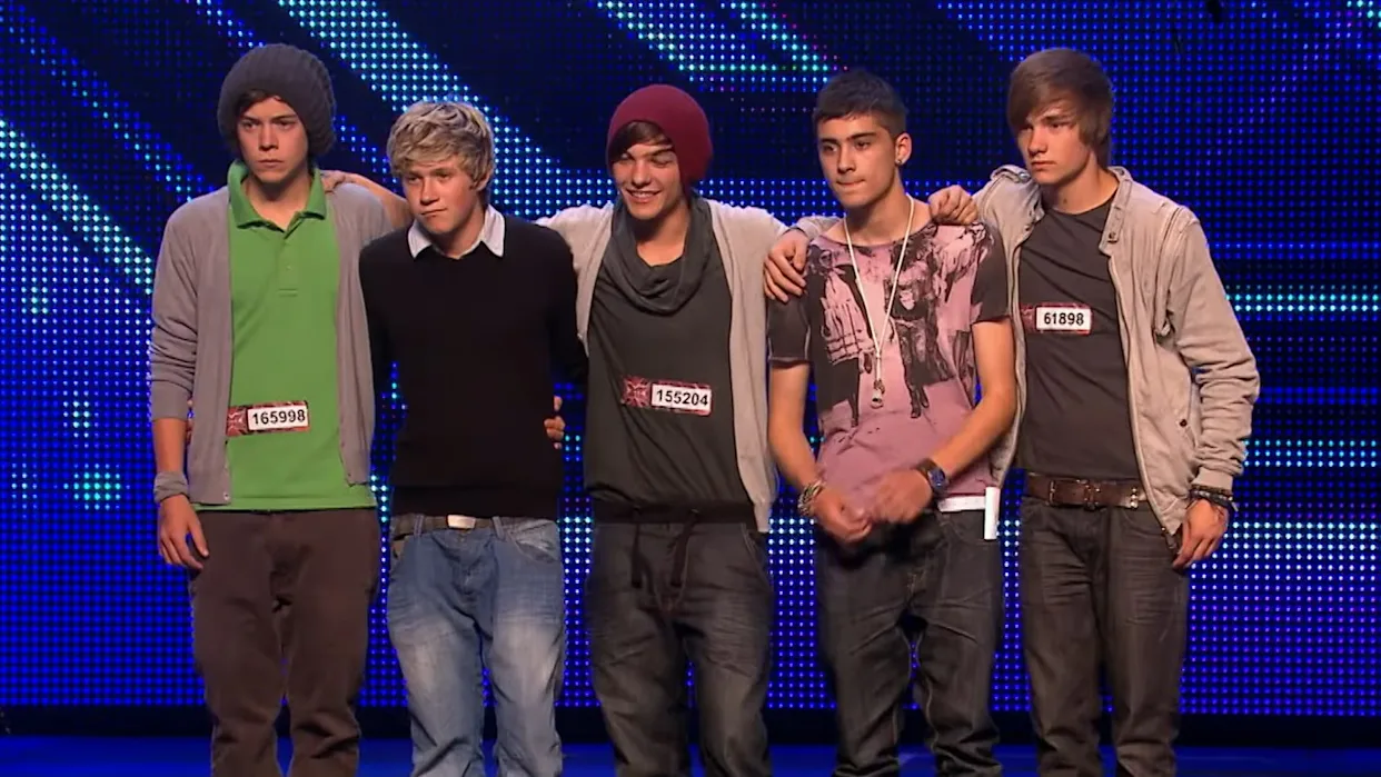 La banda One Direction en the X Factor